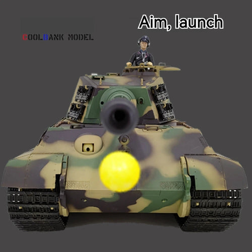 Load image into Gallery viewer, Henglong German Tiger King Remote-Controlled Tank 1/16 Metal Toy Car Professional Electric Tracked Off-Road Military Tank Model
