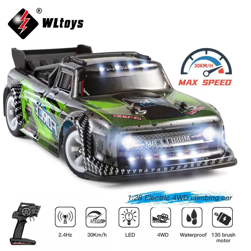 WLtoys 1:28 3 x 400mah batteries 284131 30KM/H 2.4G Racing Mini RC Car 4WD Electric High Speed Remote Control Drift Toys for Children Gifts