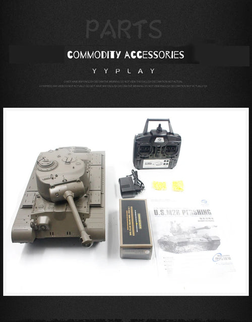 Load image into Gallery viewer, 1:16 Henglong 3838-1 American M26 Pershing Heavy Tank RC Model  Metal Tank Simulation Model Remote Control Athletic Toys
