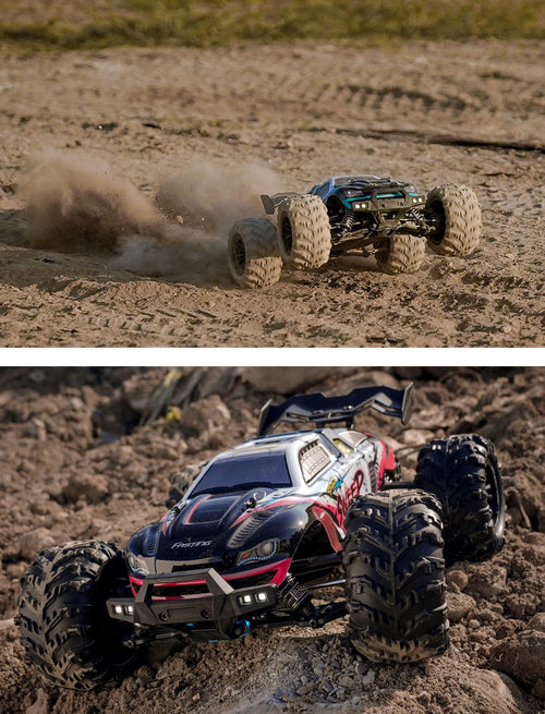 Load image into Gallery viewer, Rc Car Off Road 4x4 High Speed 75KM/H Remote Control Car With LED Headlight Brushless 4WD 1/16 Monster Truck Toys For Boys Gift

