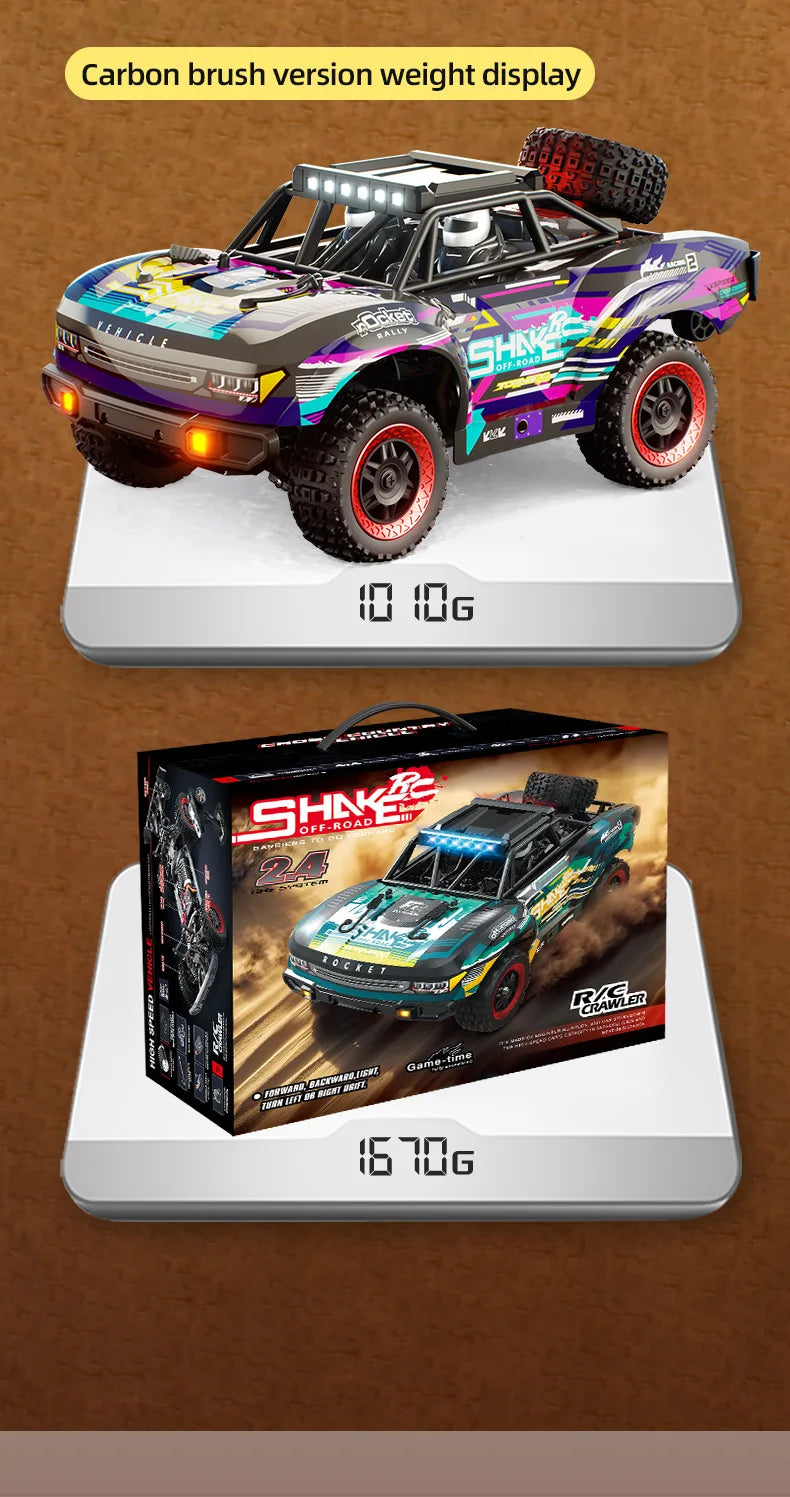 Jjrc C8820 Carbon Brush Full Scale Remote Control Car 4wd Short Truck Off-Road Professional Racing High-Speed Car Adult Rc Toys