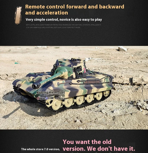 Load image into Gallery viewer, Henglong German Tiger King Remote-Controlled Tank 1/16 Metal Toy Car Professional Electric Tracked Off-Road Military Tank Model
