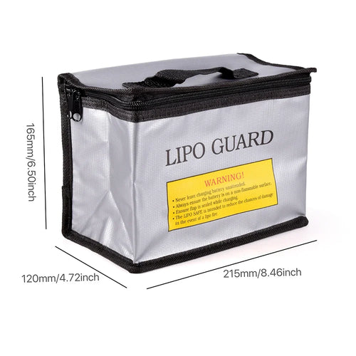 Load image into Gallery viewer, Battery Safe Bag Fireproof for RC Car Drone Batteries Travel Storage Charging Large Explosion-Proof Bags Portable
