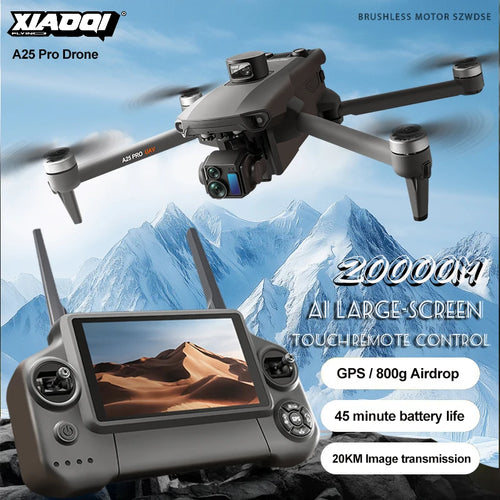 Load image into Gallery viewer, ZLL A25 PRO GPS Drone 8K Camera 3-Axis Gimbal WIFI Obstacle Avoidance Touch Screen FPV Brushless EIS Electronic RC Quadcopter ﻿
