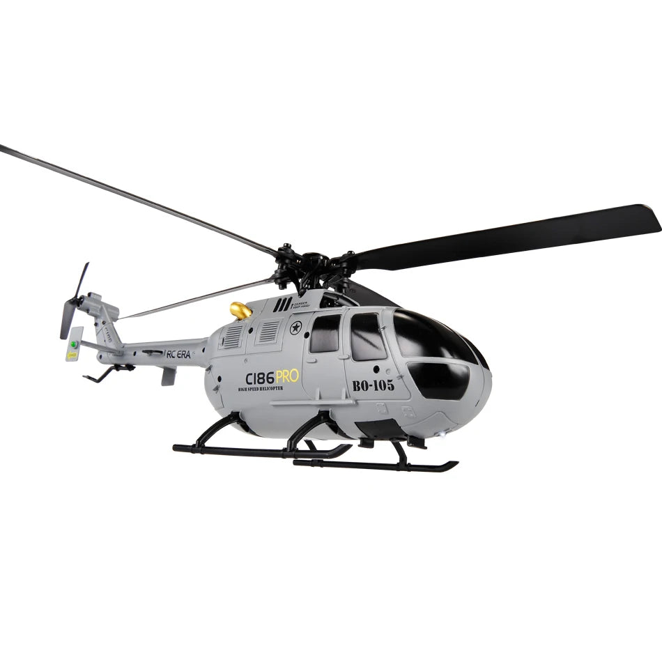 C186 Pro B105 2.4G RTF RC Helicopter 4 Ppropellers 6 Axis Electronic Gyroscope for Stabilization Remote Control Hobbies Toys