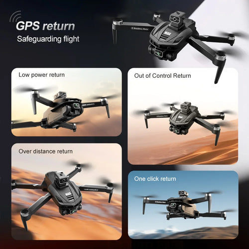 Load image into Gallery viewer, 2025 New V168 Max Drone 8K Professional 5G GPS HD Dual Camera Photography 5KM Brushless Foldable Large Screen RC Quadcopter Toys
