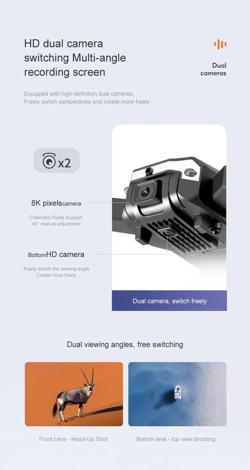 Load image into Gallery viewer, New G6 Drone 5G Profesional 8K HD Camera Optical flow Foldable Aerial Photography Drone Obstacle Avoidance Quadcopter Toys Gifts
