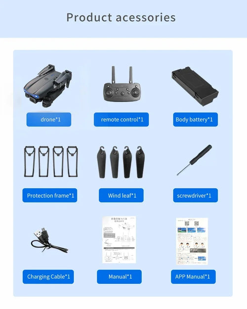 Load image into Gallery viewer, 2024 E99Pro RC Drone 4K Professinal With 1080P Wide Angle HD Camera Foldable Helicopter WIFI FPV Height Hold Gift Toy
