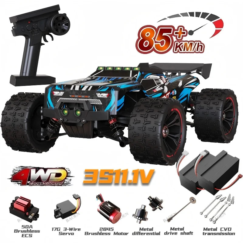 PRO 85KM/H High Speed RC Car Brushless 4WD Off-Road Drift Remote Control Car 1:16 Professional Racing Cars SCY9522 50KM/H