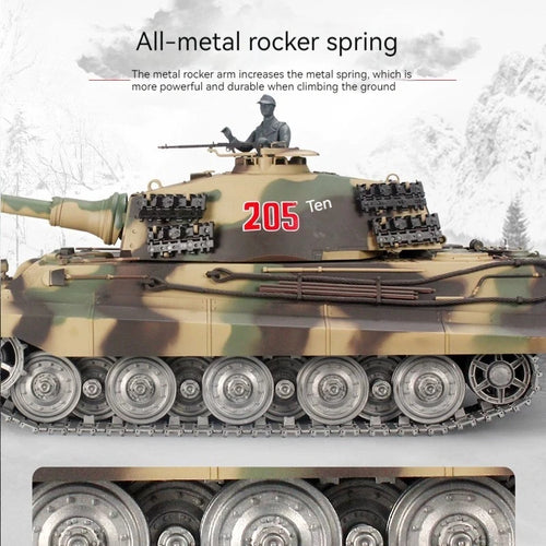 Load image into Gallery viewer, Henglong German Tiger King Remote-Controlled Tank 1/16 Metal Toy Car Professional Electric Tracked Off-Road Military Tank Model
