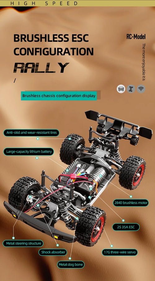 Load image into Gallery viewer, Jjrc C8820 Carbon Brush Full Scale Remote Control Car 4wd Short Truck Off-Road Professional Racing High-Speed Car Adult Rc Toys
