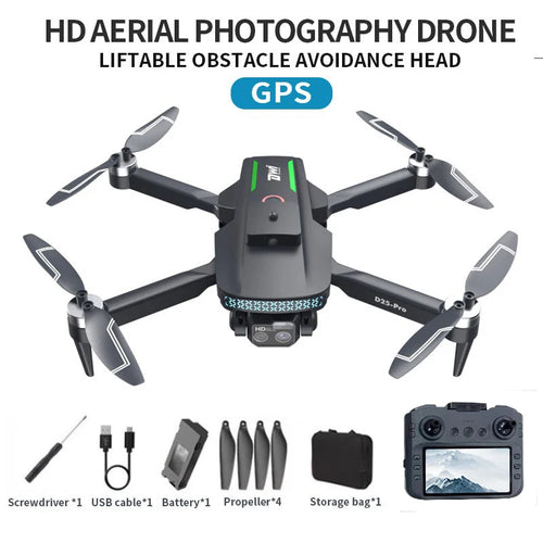 Load image into Gallery viewer, DWI  New with Screen Remote Control D25-PRO MAX GPS Drone 5G WIFI 8k HD Professional Camera FPV Drones RC Quadcopter Helicopter
