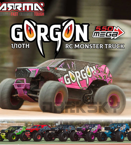 ARRMA 2025 GORGON 2WD Mega RTR 1/10 RC Electric Remote Control Model Car Monster Truck Adult Children's Toys Included Battery