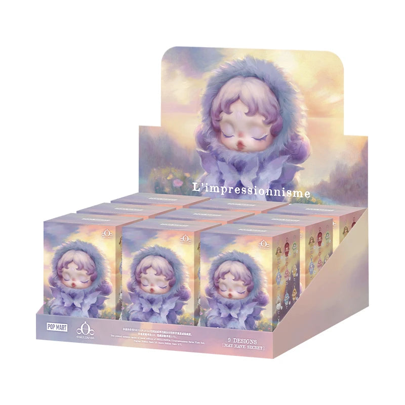 POP MART SKULLPANDA L’impressionnisme Series Plush Doll Blind Box 1PC/9PCS Mystery Box Limited to 2pc/2set per order