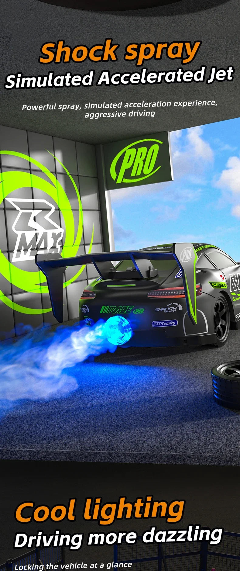 GTR Model 2.4G RC Drift Car 1:16 4WD Electric Remote Control Cars High Speed Vehicle Car RC Racing Car Toys Christmas present