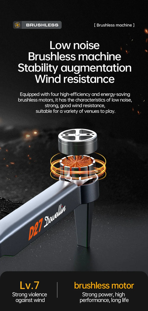 Load image into Gallery viewer, D27 upgraded version with screen LCD RC drone GPS professional aerial photography long endurance intelligent aircraf
