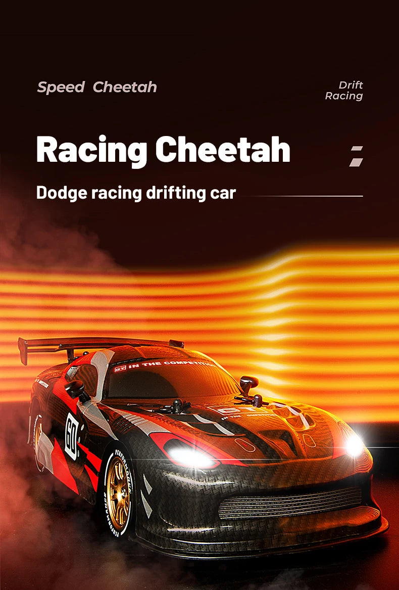 High Speed Driftable Remote Control Racing Car Kids Toys Electric RC Car Competitive Retrofittable Tire 4WD Model