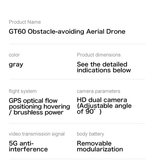 Load image into Gallery viewer, GT60 4K GPS Drone Professional with  4.5Inch Screen WiFi FPV Aerial Photography 360° Obstacle Avoidance Quadcopter Airdrop Toys
