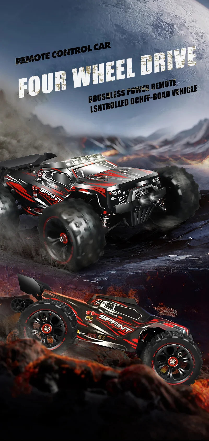 1:14 85KM/H or 50KM/H 4WD RC Car with LED Remote Control Cars High Speed Drift Monster 4x4 Truck for Kids Vs Wltoys 144001 Toys