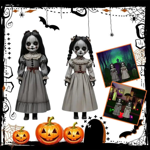 Load image into Gallery viewer, 2pcs Halloween Ghost Doll Ground Insertion Decoration Horror Style Outdoor Courtyard Logo Decoration
