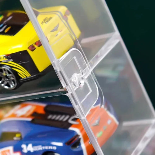 Load image into Gallery viewer, Acrylic Car 1pc Display case 1:64 For Kids holds 8 cars
