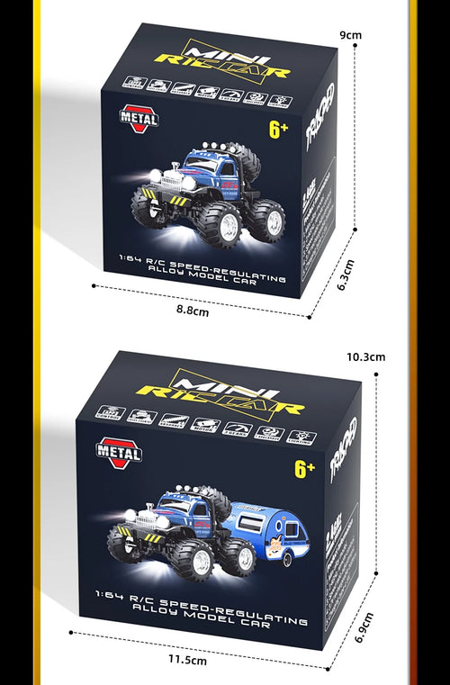 Load image into Gallery viewer, RC, New 1:64 Rc Car Mini 2.4Ghz City Road Handle High Speed Alloy All Terrain Remote Control Car Dual Control Children&#39;s Toys Gifts
