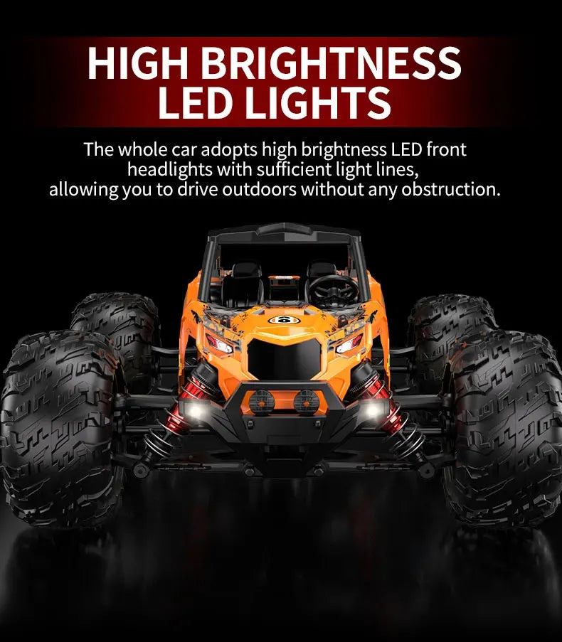 1:16 4WD RC Car 60KM/H Or 36KM/H With LED 2.4G Remote Control Cars High Speed Drift Monster 4x4 Truck For Kids VS Wltoys 144001