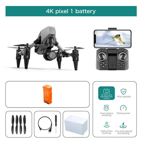 Load image into Gallery viewer, XD1 8K HD dual camera aerial camera, alloy anti-drop mini drone 2.4GWiFi drone foldable four-axis aerial camera
