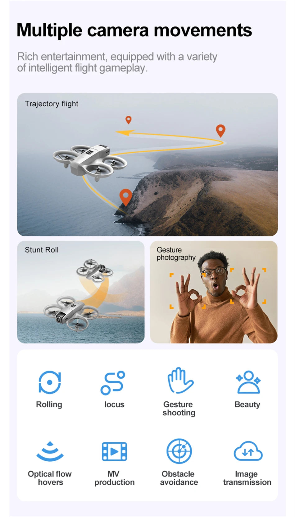 NEW 2026 Mini Foldable Drone 8K Toy