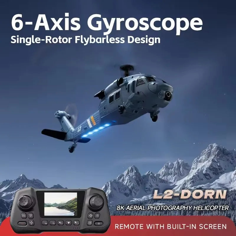 Helicopter 4DRC L2 RC 8K Aerial Camera Built in Screen Remote Control 6Axis Gyro