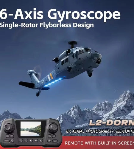 Helicopter 4DRC L2 RC 8K Aerial Camera Built in Screen Remote Control 6Axis Gyro
