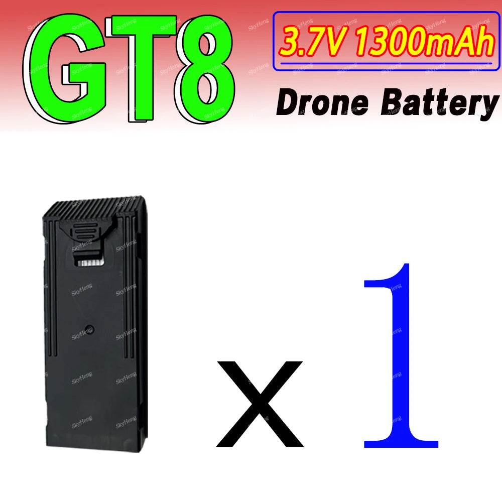 Original GT8 Battery 3.7V 1300MAh Battery For GT8 Screen Drone 4K Professional RC Quadcopter Replacement GT8 Accessory Parts