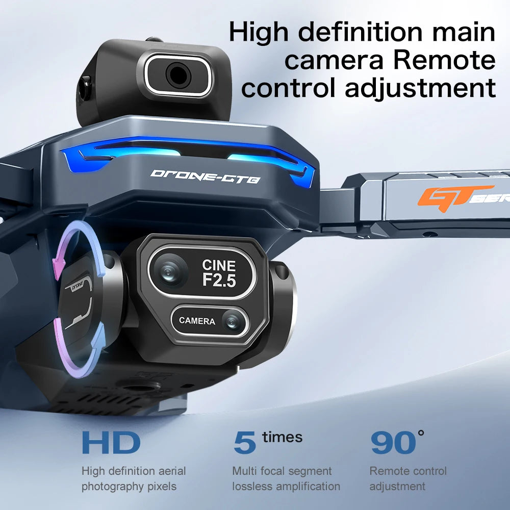 GT8 Drone 6K /8K HD Camera Obstacle Avoidance Aerial Photography Brushless Drone with Screen Foldable RC Drone four-axis Drone