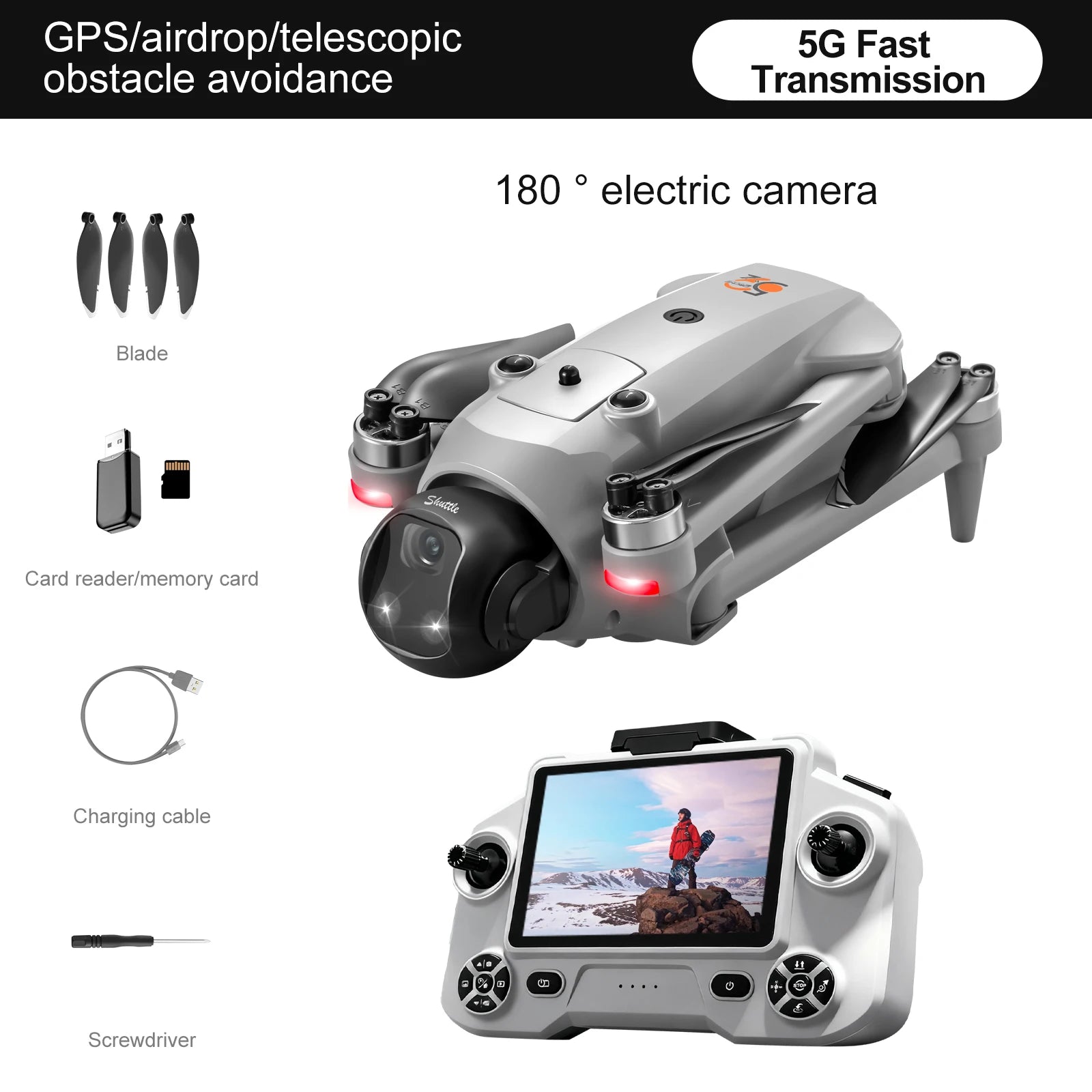 NEW YL059 Mini RC Quadcopter 4K Drone HD Camera FPV GPS Flight Optical Flow Positioning Long battery life RC Toy Boy Gift Dron
