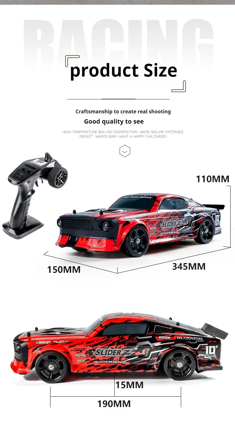Remote Control Toy Race Car 1:14 Scale - High Speed 4x4 Off-Road RC Climbing Drift Car, Gift for Boys