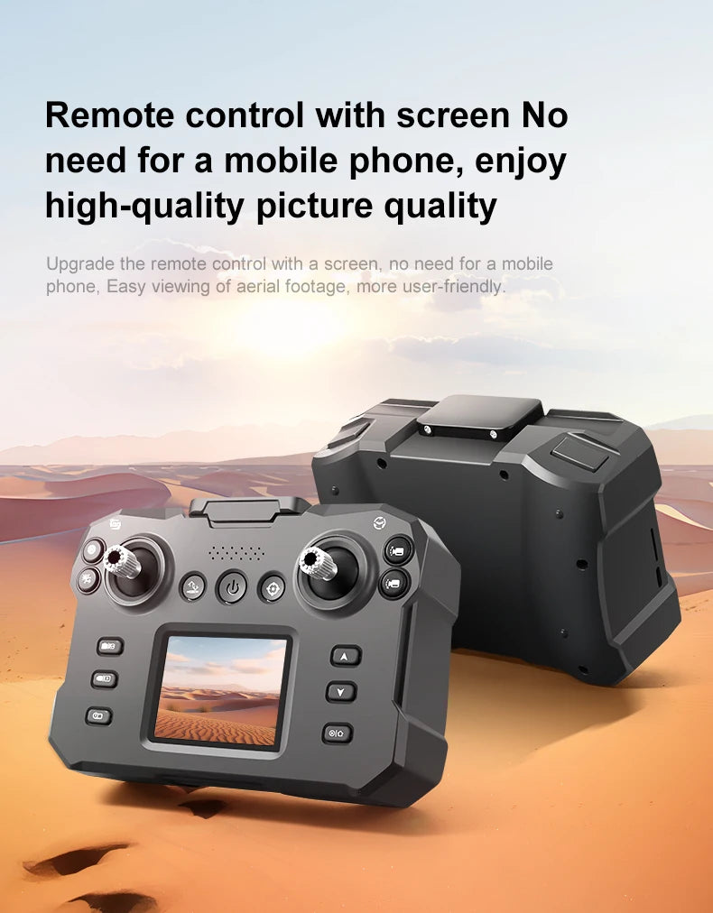 K16 Uav Aerial Photography 8K High-Definition Camera Screen Controlled Version Foldable Four-Axis Remote Control Aircraft Toys