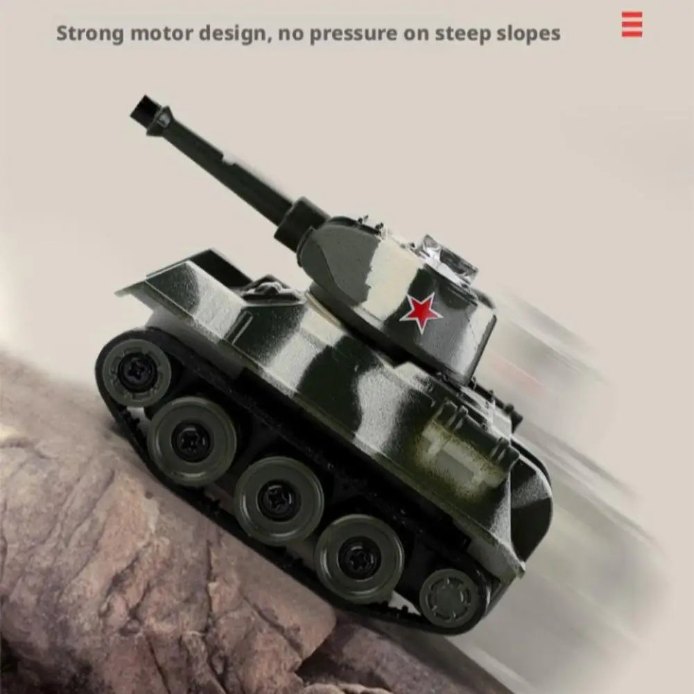 Tank,2025 new Mini Remote Control Tank Charging Model Simulation Wireless Control Children's Remote Control Car Military Toy Boy Gift