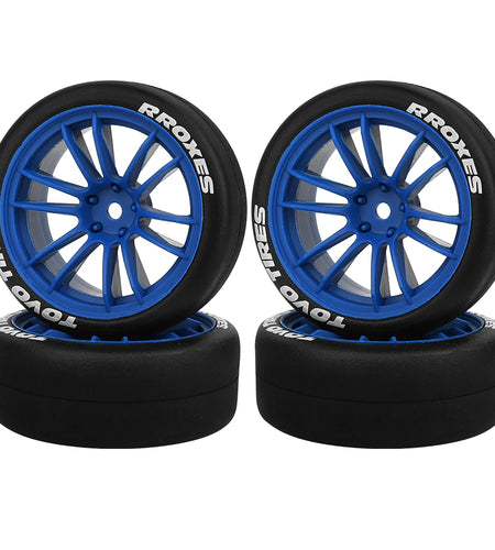 4pcs 1/10 65mm Hard Drift Tire