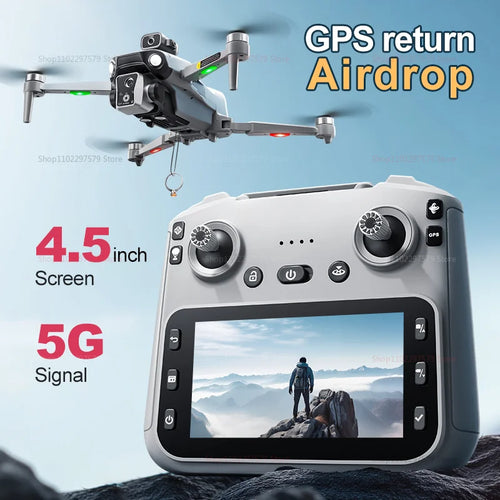 Load image into Gallery viewer, 2025 New K19Max RC Drone 8K HD Camera 5G GPS Optical Flow With 360°Laser Obstacle Avoidance RC Helicopter For Boy Adult Toy Gifs
