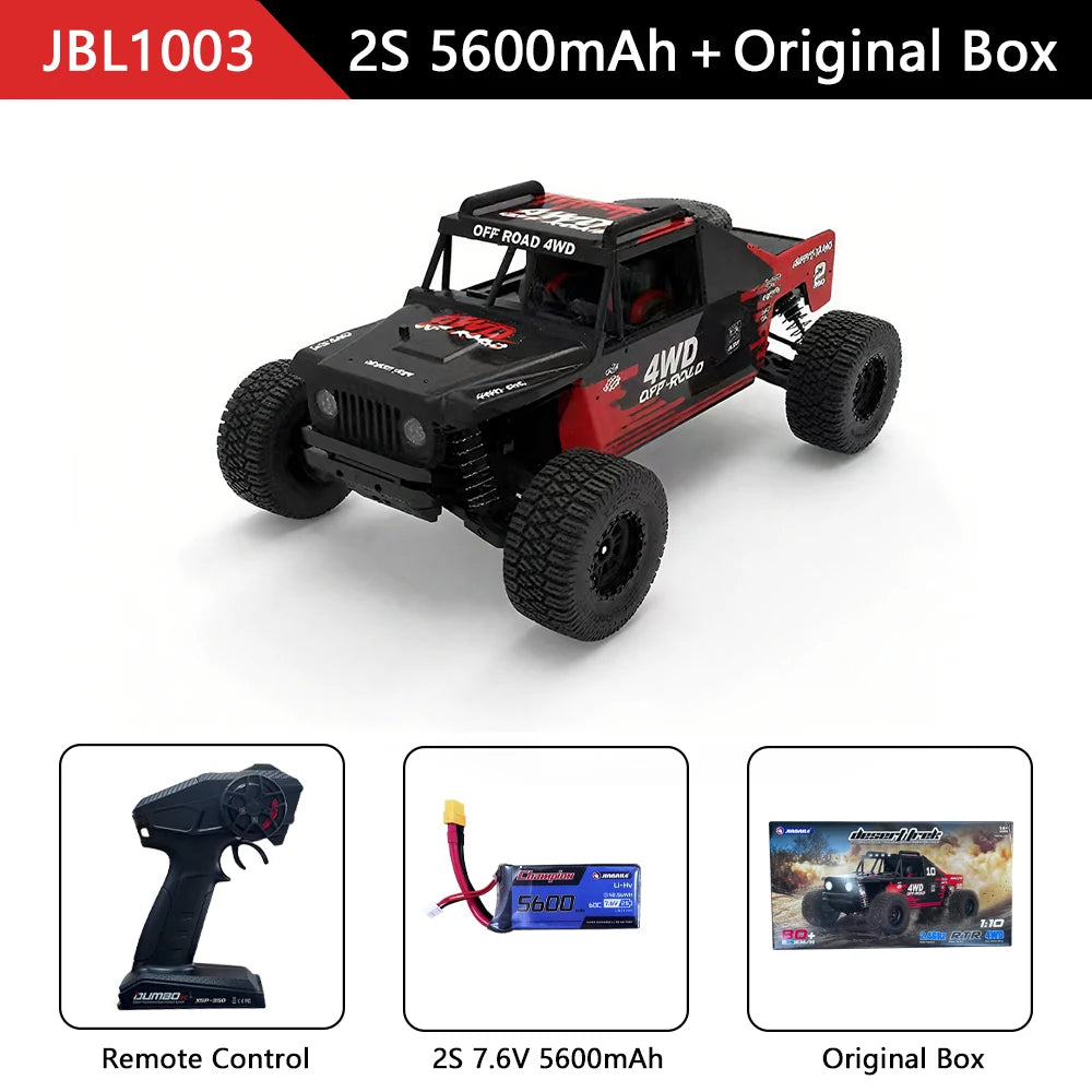 JBL 1/10 RC Car 4x4 RTR Electric Off-Road Crawler Brushless 2.4G High Speed Remote Control Climbing Vehicle Model Toys