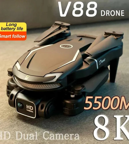 GISAEV V88 Drone 8K 5G GPS Professional HD Aerial Photography Remote Control Aircraft HD Dual Camera Quadcopter Toy UAV