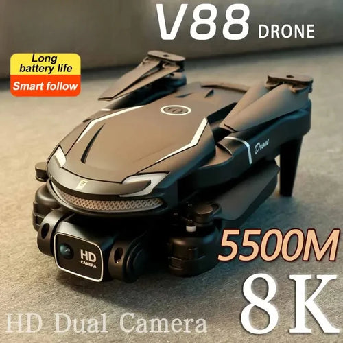 Load image into Gallery viewer, GISAEV V88 Drone 8K 5G GPS Professional HD Aerial Photography Remote Control Aircraft HD Dual Camera Quadcopter Toy UAV

