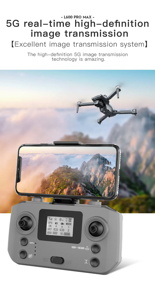 Load image into Gallery viewer, 2025 New L600 PRO MAX GPS Drone 5KM 4K Professional HD Dual Camera 3-Axis Gimbal 360 Obstacle Avoidance Brushless Quadcopter Toy
