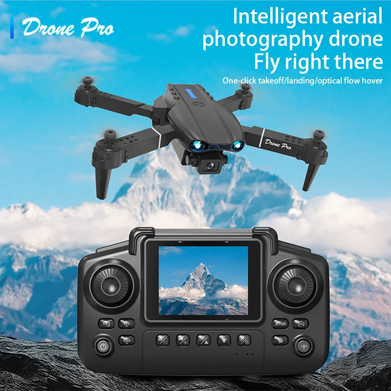 E99 Air Screen Control Drone Professional Wide RC Dron HD 4K Camera Foldable Helicopter Aircraft Quadcopter Drone Kid Gift Toys