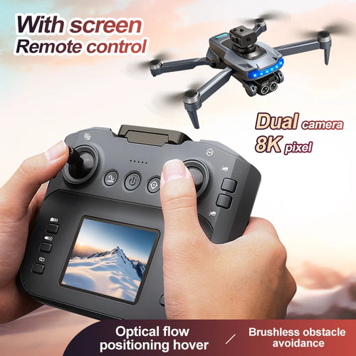 Load image into Gallery viewer, P15 Screen Control Drone 8K Professional Camera HD Aerial Photography Dual-Camera Omnidirectional Obstacle Avoidance Drone
