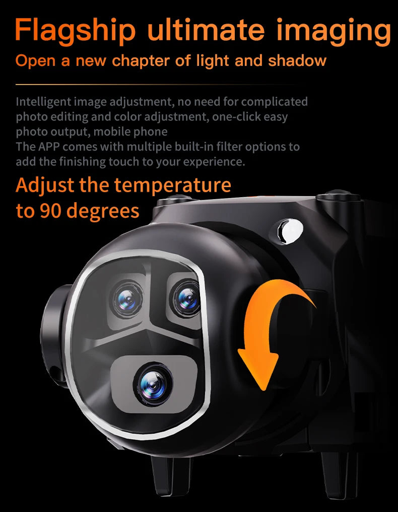 H21 Drone VR Aerial Photography Aircraft Version Monitor Dron Brushless Motor ESC Camera Optical Flow Fixed Height Headless Mode