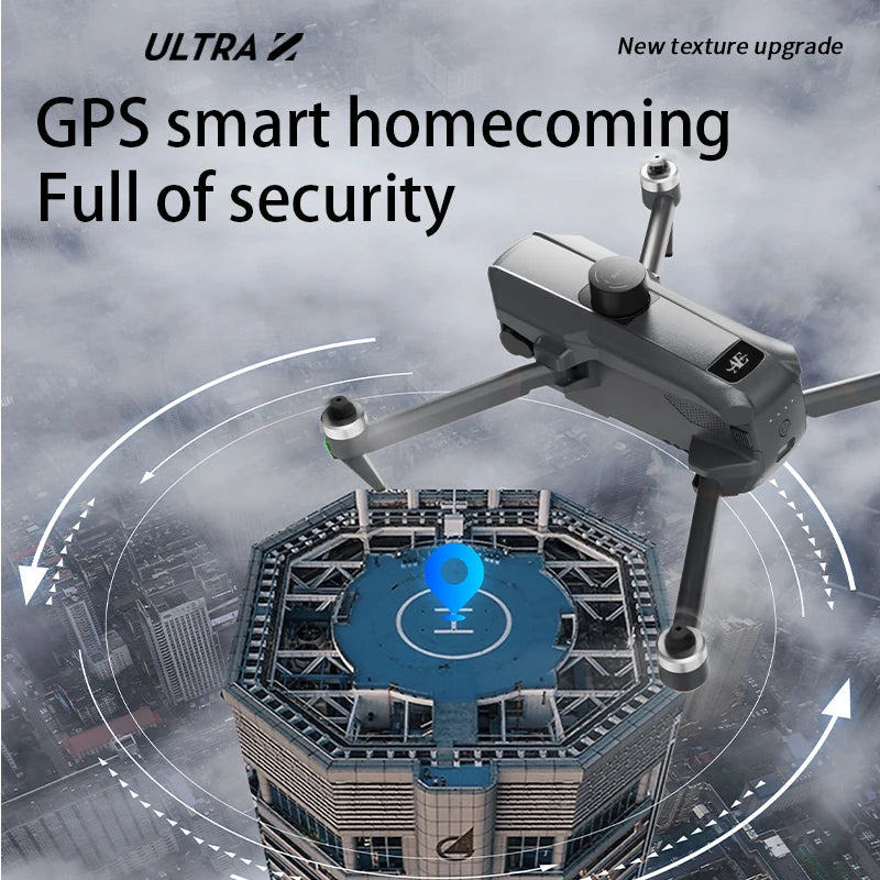 AE30 Ultra GPS Drone 4K Profesional HD Camera 3-Axis Gimbal Brushles Airdrop RC Quadcopter 5.5inch Screen Control Fishing Drones