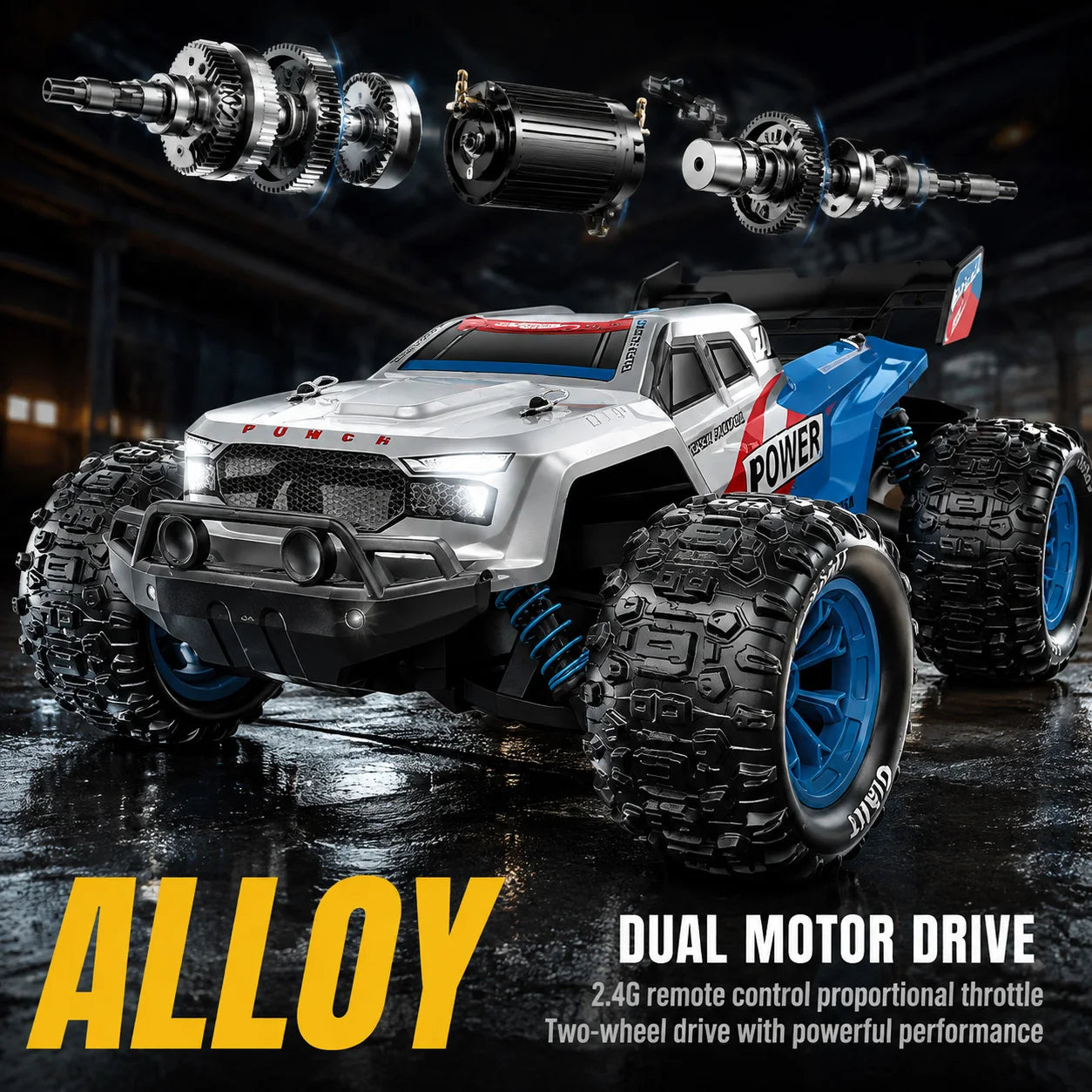 4WD 75KM/H RC Car Super Brushle High Speed Buggy 4x4 Off Road Remote Control High Speed Drift Racing Truck Drift Racing Toy Gift