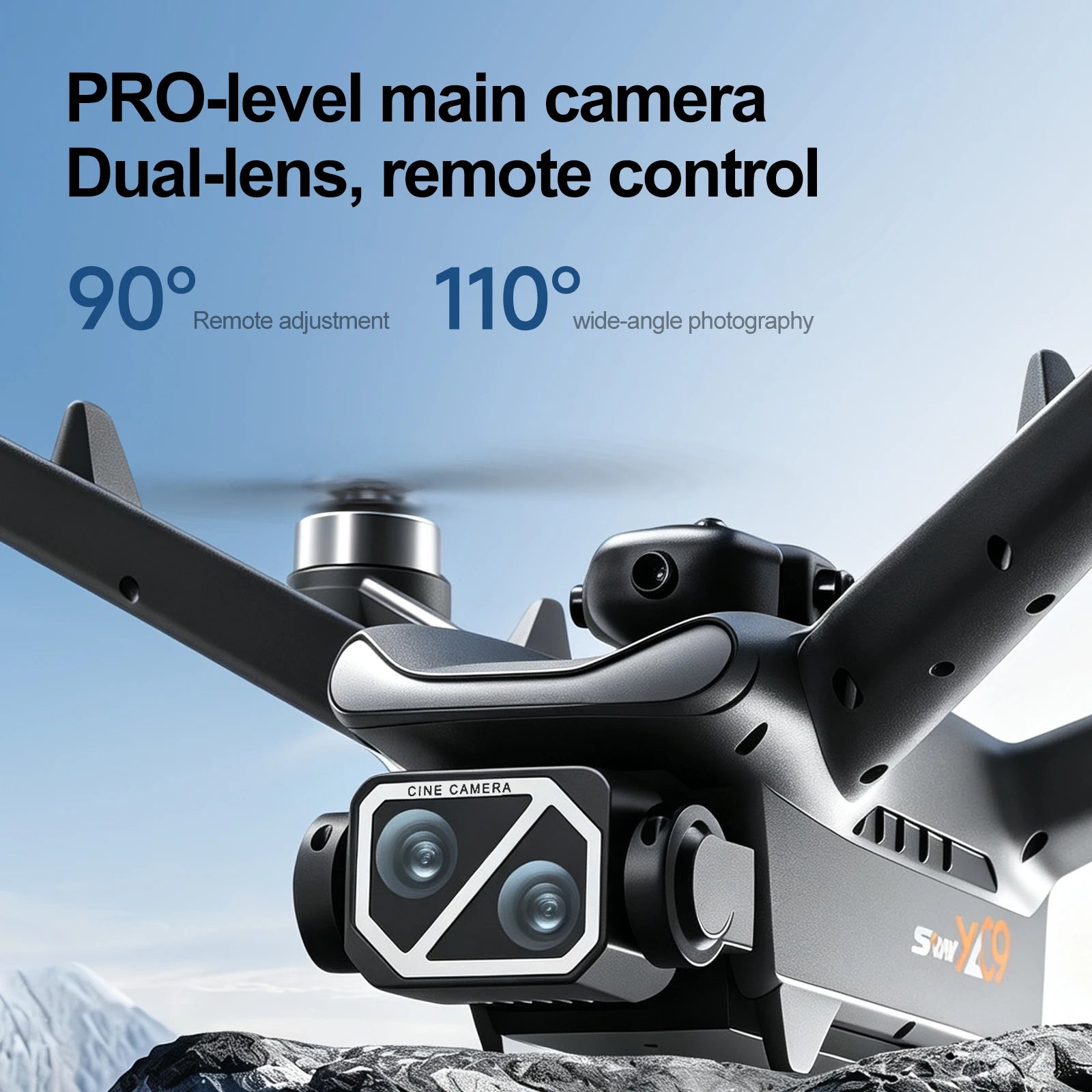 NEW YL09 Drone With Screen Remote Control 8K HD Dual Camera Brushless Motor Obstacle Avoidance Foldable FPV Quadcopter RC Drones