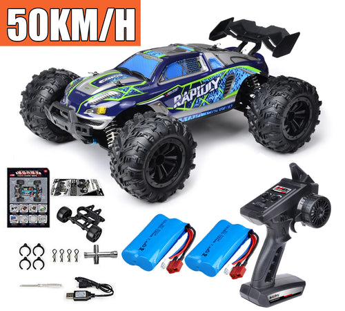 Load image into Gallery viewer, Rc Car Off Road 4x4 High Speed 75KM/H Remote Control Car With LED Headlight Brushless 4WD 1/16 Monster Truck Toys For Boys Gift
